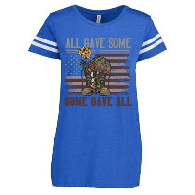 All Gave Some Some Gave Patriotic Patriiot Great Gift Enza Ladies Jersey Football T-Shirt