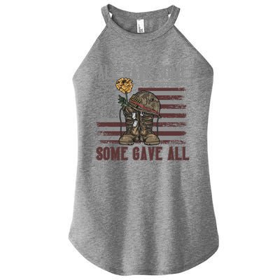 All Gave Some Some Gave Patriotic Patriiot Great Gift Women's Perfect Tri Rocker Tank