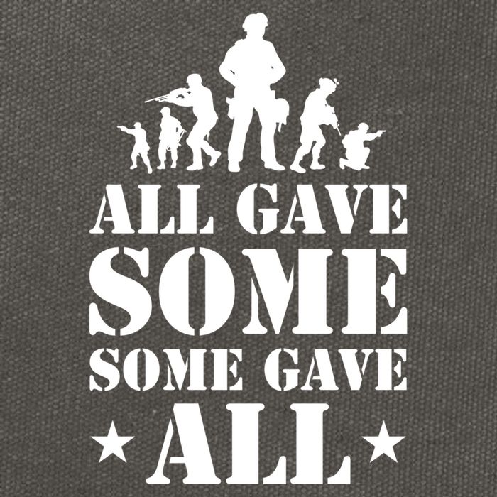 All Gave Some Some Gave All Gift Veterans Gift Cotton Canvas Backpack