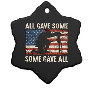 All Gave Some Some Gave All Cute Gift Ceramic Star Ornament