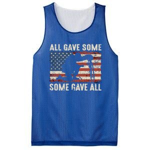 All Gave Some Some Gave All Cute Gift Mesh Reversible Basketball Jersey Tank