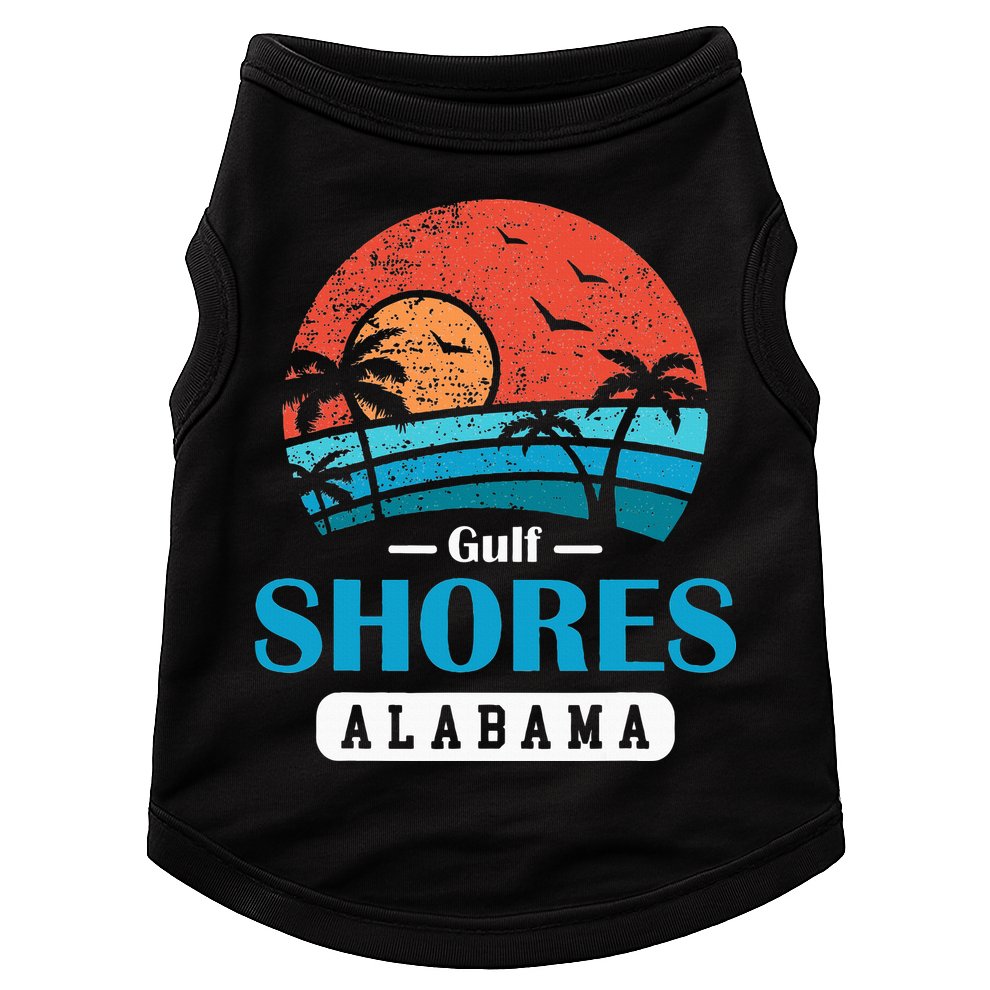 Alabama Gulf Shores Beach Family Vacation Souvenir Gift Doggie Tank