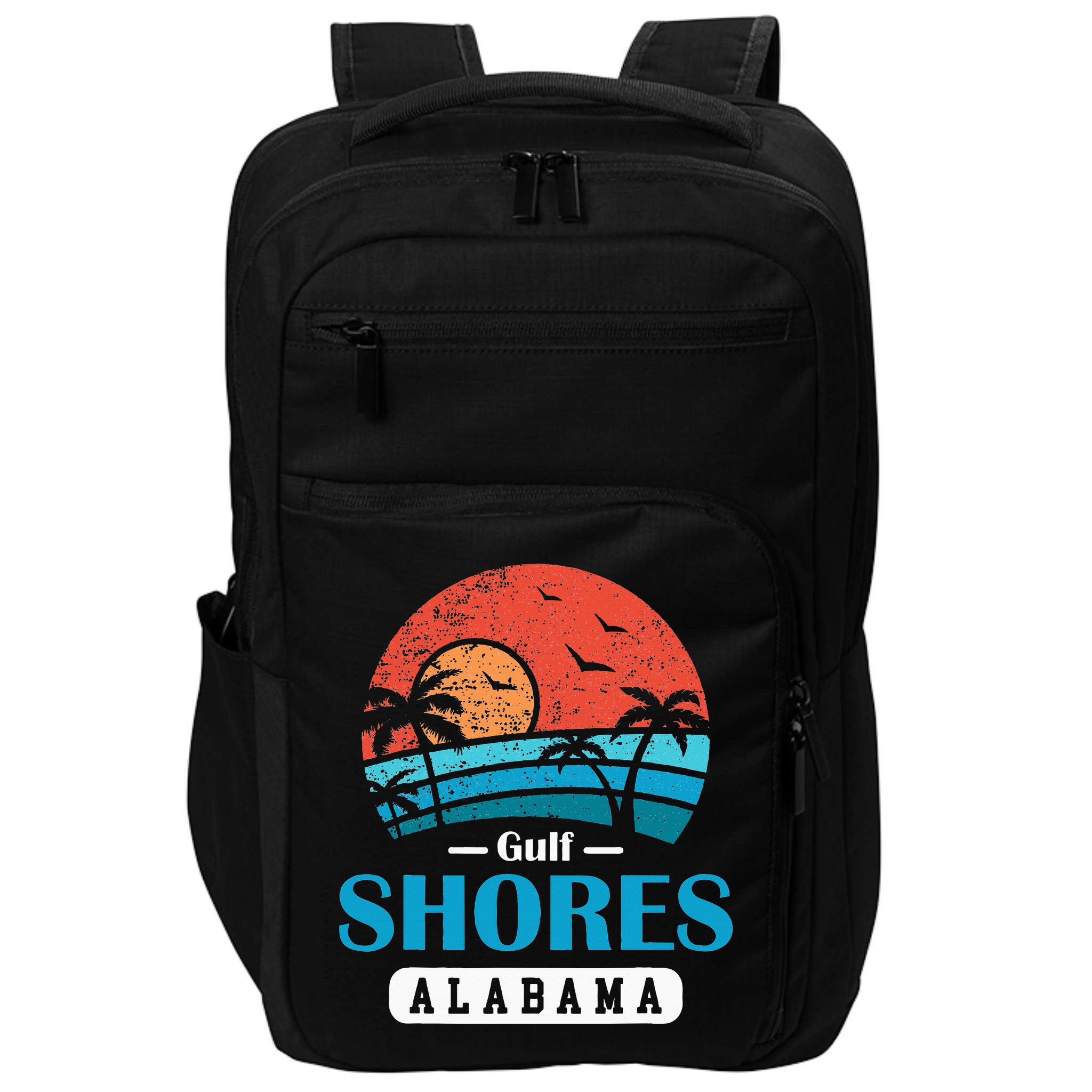 Alabama Gulf Shores Beach Family Vacation Souvenir Gift Impact Tech Backpack