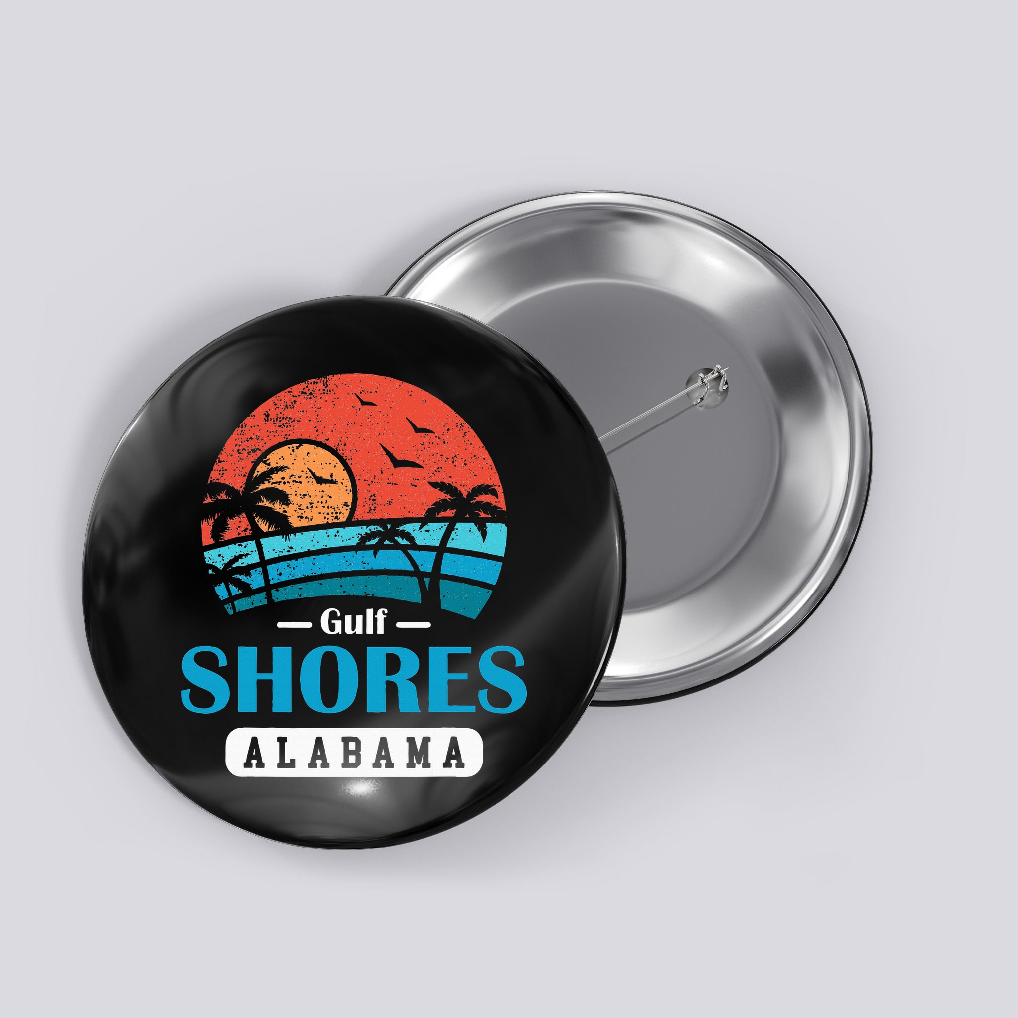 Alabama Gulf Shores Beach Family Vacation Souvenir Gift Button