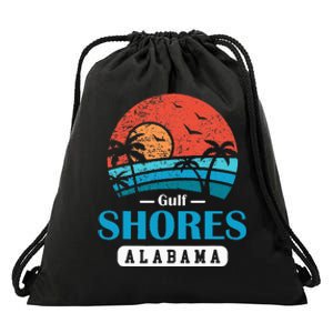 Alabama Gulf Shores Beach Family Vacation Souvenir Gift Drawstring Bag