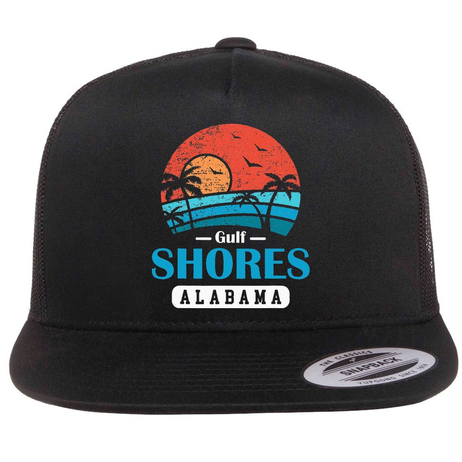 Alabama Gulf Shores Beach Family Vacation Souvenir Gift Flat Bill Trucker Hat