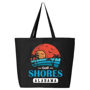 Alabama Gulf Shores Beach Family Vacation Souvenir Gift 25L Jumbo Tote