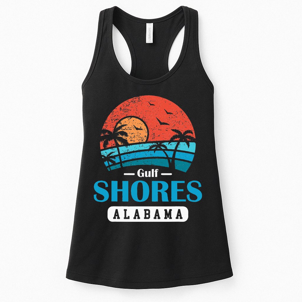 Alabama Gulf Shores Beach Family Vacation Souvenir Gift Womens Tank Top