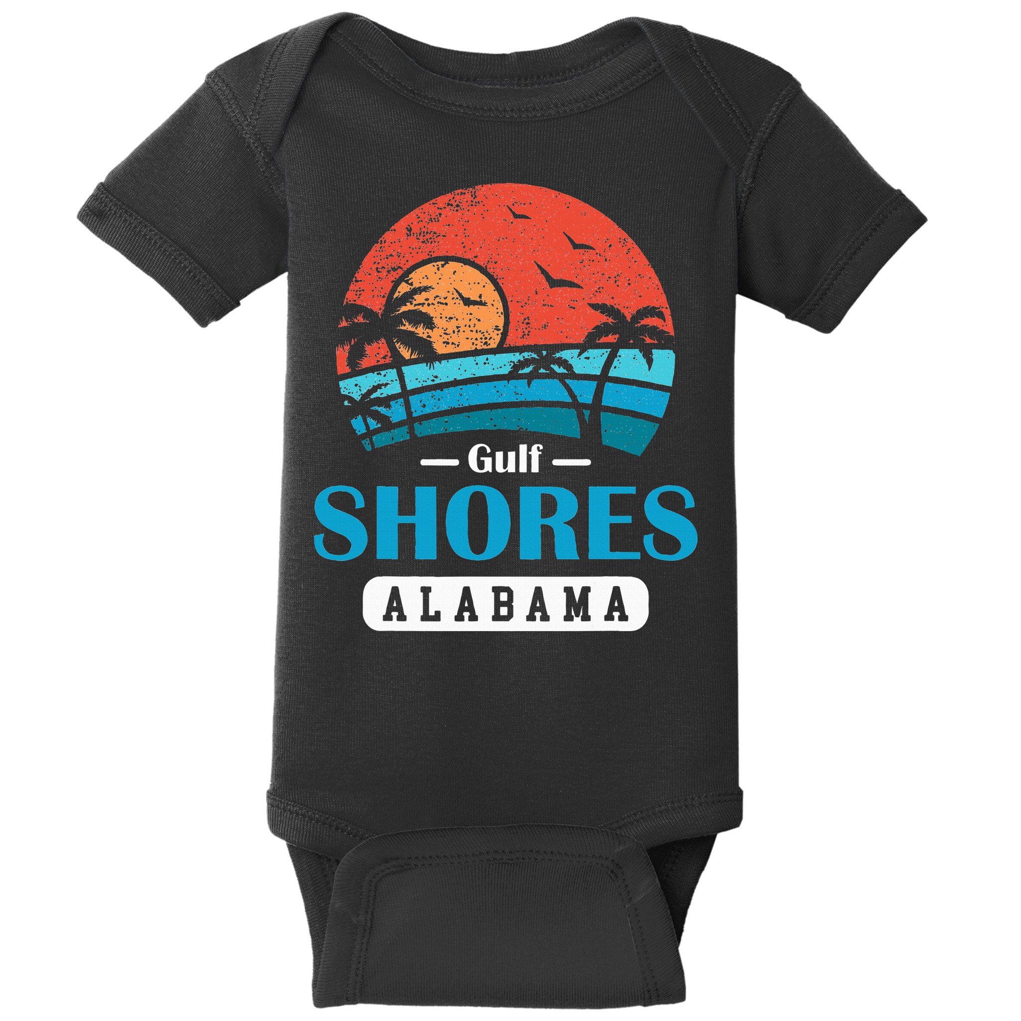 Alabama Gulf Shores Beach Family Vacation Souvenir Gift Baby Bodysuit