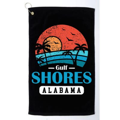 Alabama Gulf Shores Beach Family Vacation Souvenir Gift Golf Towel