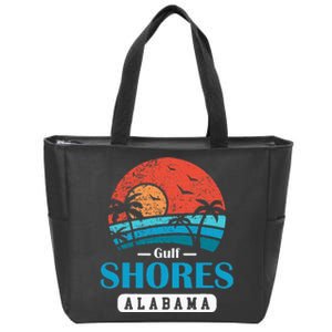 Alabama Gulf Shores Beach Family Vacation Souvenir Gift Zip Tote Bag