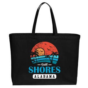 Alabama Gulf Shores Beach Family Vacation Souvenir Gift Cotton Canvas Jumbo Tote