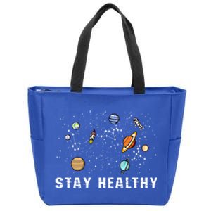 Astronaut Gift Space Pediatrician Illness Health Day Funny Gift Zip Tote Bag