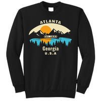 Atlanta Georgia Souvenir Mountain Sunset River Sweatshirt