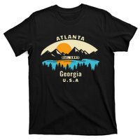 Atlanta Georgia Souvenir Mountain Sunset River T-Shirt