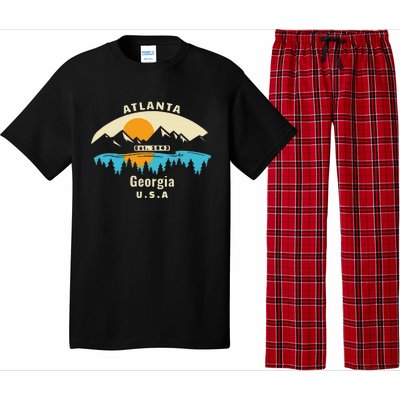 Atlanta Georgia Souvenir Mountain Sunset River Pajama Set