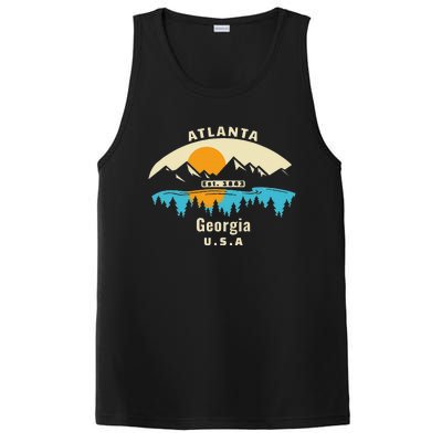 Atlanta Georgia Souvenir Mountain Sunset River PosiCharge Competitor Tank