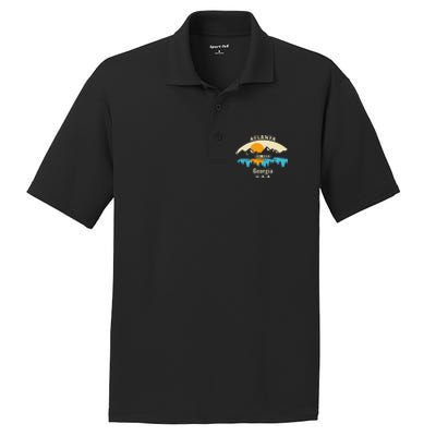 Atlanta Georgia Souvenir Mountain Sunset River PosiCharge RacerMesh Polo