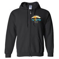 Atlanta Georgia Souvenir Mountain Sunset River Full Zip Hoodie