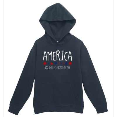 America God Shed His Grace On Thee Tee 4th Of July Men Women Urban Pullover Hoodie