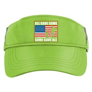 All Gave Some Some Gave All Usa Flag Veteran And Memorial Day Gift Adult Drive Performance Visor