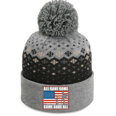 All Gave Some Some Gave All Usa Flag Veteran And Memorial Day Gift The Baniff Cuffed Pom Beanie