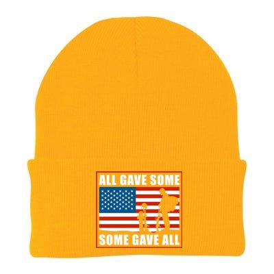 All Gave Some Some Gave All Usa Flag Veteran And Memorial Day Gift Knit Cap Winter Beanie