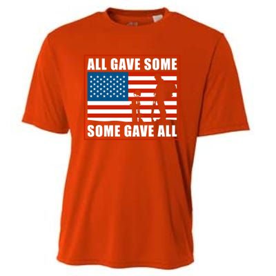 All Gave Some Some Gave All Usa Flag Veteran And Memorial Day Gift Cooling Performance Crew T-Shirt