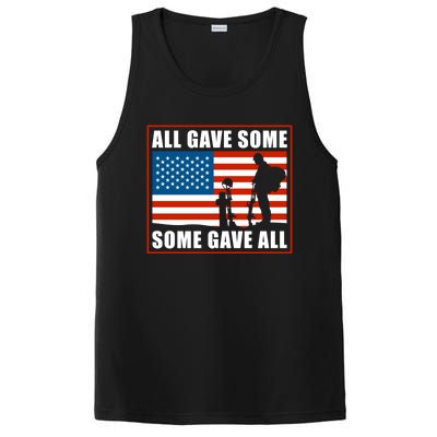 All Gave Some Some Gave All Usa Flag Veteran And Memorial Day Gift PosiCharge Competitor Tank