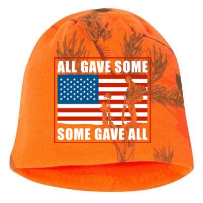 All Gave Some Some Gave All Usa Flag Veteran And Memorial Day Gift Kati - Camo Knit Beanie