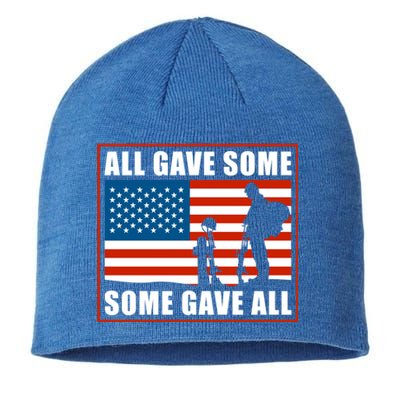 All Gave Some Some Gave All Usa Flag Veteran And Memorial Day Gift Sustainable Beanie