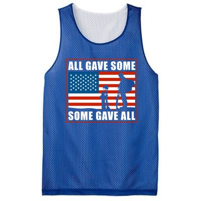 All Gave Some Some Gave All Usa Flag Veteran And Memorial Day Gift Mesh Reversible Basketball Jersey Tank