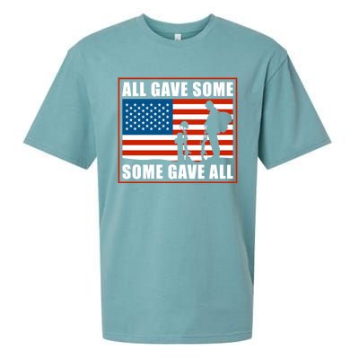 All Gave Some Some Gave All Usa Flag Veteran And Memorial Day Gift Sueded Cloud Jersey T-Shirt