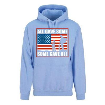 All Gave Some Some Gave All Usa Flag Veteran And Memorial Day Gift Unisex Surf Hoodie