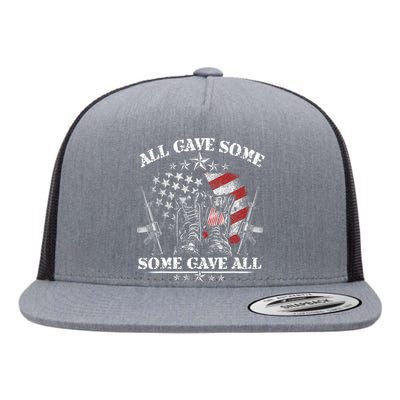 All Gave Some Some Gave All Veteran & Memorial's Day Flat Bill Trucker Hat