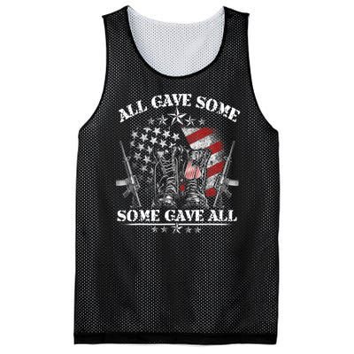 All Gave Some Some Gave All Veteran & Memorial's Day Mesh Reversible Basketball Jersey Tank