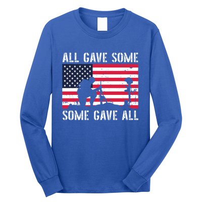 All Gave Some Some Gave All Veterans Us Army Memorial Day Funny Gift Long Sleeve Shirt