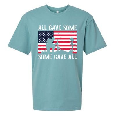 All Gave Some Some Gave All Veterans Us Army Memorial Day Funny Gift Sueded Cloud Jersey T-Shirt