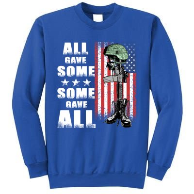 All Gave Some Some Gave All Battlefield Cross Gift Sweatshirt