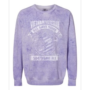 All Gave Some Some Gave All Vietnam Gift Colorblast Crewneck Sweatshirt