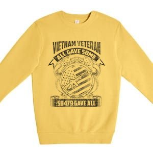 All Gave Some Some Gave All Vietnam Gift Premium Crewneck Sweatshirt