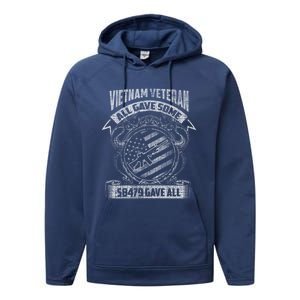 All Gave Some Some Gave All Vietnam Gift Performance Fleece Hoodie