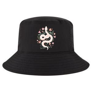 Aesthetic Graphic S Mystical Snake Flower Pastel Goth Cool Comfort Performance Bucket Hat