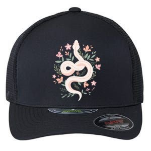 Aesthetic Graphic S Mystical Snake Flower Pastel Goth Flexfit Unipanel Trucker Cap