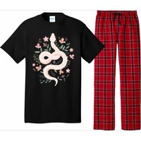 Aesthetic Graphic S Mystical Snake Flower Pastel Goth Pajama Set