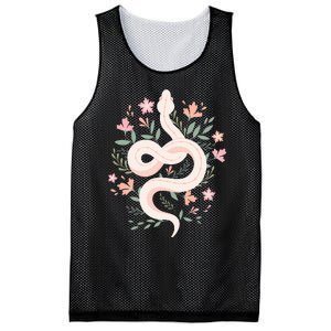 Aesthetic Graphic S Mystical Snake Flower Pastel Goth Mesh Reversible Basketball Jersey Tank