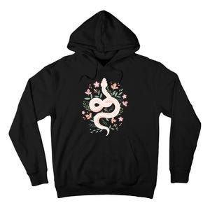 Aesthetic Graphic S Mystical Snake Flower Pastel Goth Tall Hoodie