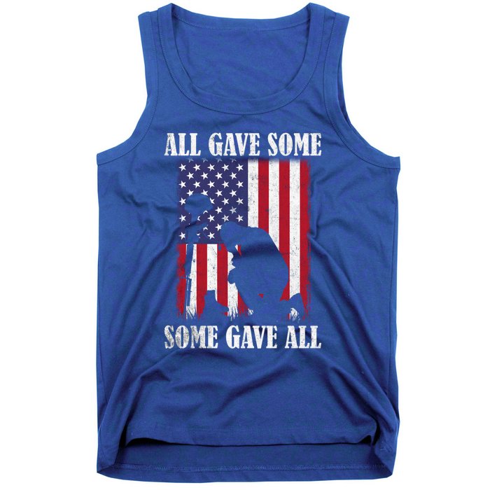 All Gave Some Some Gave All Gift Veteran And Memorial's Day Gift Tank Top