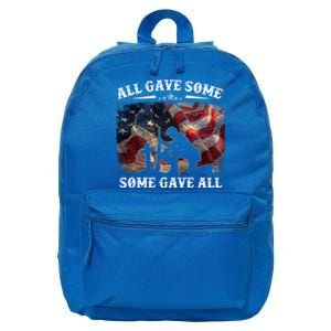 All Gave Some Some Gave All Gift Veterans Patriotic Day Cute Gift 16 in Basic Backpack