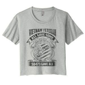 All Gave Some Some Gave All Vietnam Gift Women's Crop Top Tee